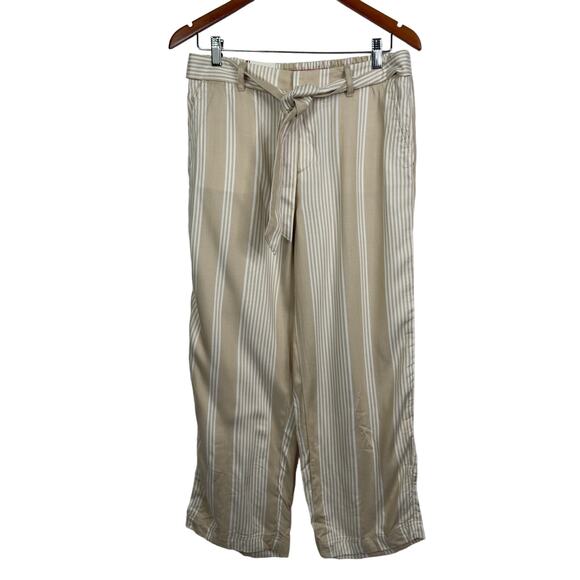 Tommy Hilfiger Striped Palazzo Wide Leg Cropped Pants Size 6 NWT - Picture 4 of 11